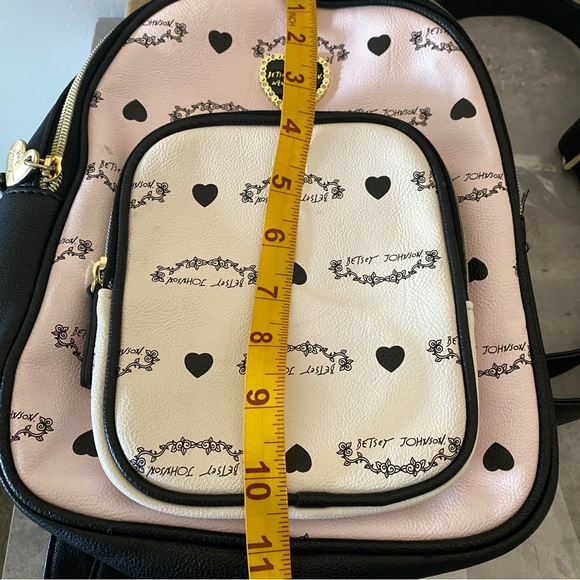 Betsey Johnson Backpack Pink, White & Black - Picture 13 of 16